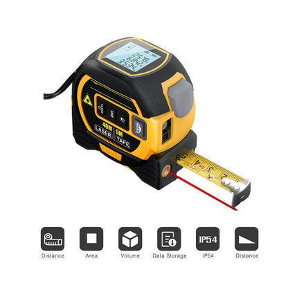 TheFixery™ 3-in-1 Laser Tape Measure Rangefinder